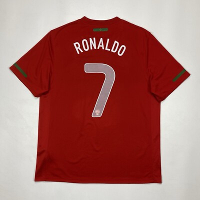 Ronaldo Portugal 2010 2011 Home Football SHirt Soccer Jersey Nike  376894-611