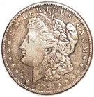 1921 S Morgan last year minted circulated great patina free shipping Sigma test+