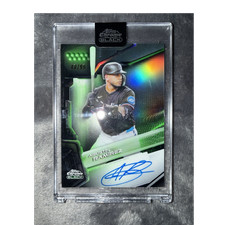 NM-EX 2026 Topps Chrome Black Agustin Ramirez Auto /99 RC Marlins