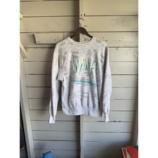 Vintage MV Sport Pro Weave Mohonk Mountain House Sweatshirt Mens L Gray USA Made