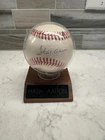 HANK AARON HOF Signed Autograph Auto NL Baseball Braves