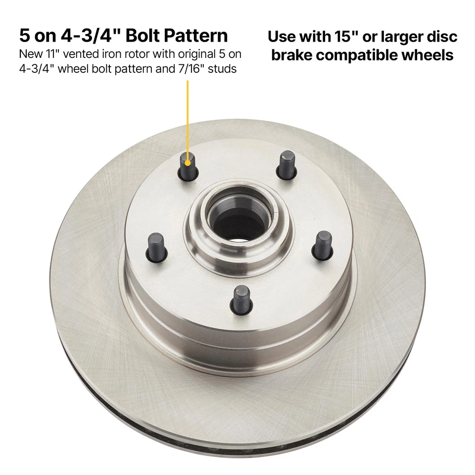 Speedway Motors Deluxe 1964-74 GM A Body Chevy Chevelle Car Front Disc Brake Kit - Image 3 of 4