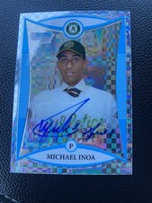 2008 Bowman Chrome Draft Picks Michael Inoa X-Fractor Autograph Card /225 Auto