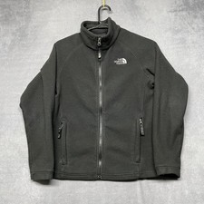 The North Face Fleece Jacket Kids Medium Black Mock Neck Raglan Sleeve Full Zip