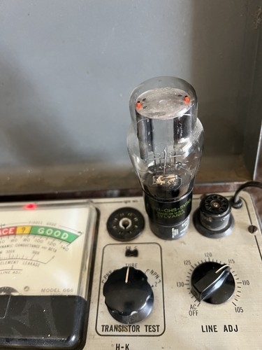 Sylvania JAN-CHS-5Y3G Tube * 5Y3G * Tube * EICO 666 Tested * - Picture 2 of 3