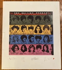 ROLLING STONES 1994 Some Girls Lithograph Poster 22x26" Large Vintage Original