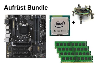 Bundle Gigabyte GA-B250M-D3H + Intel Core i3 i5 i7 CPU + 8GB bis 32GB RAM wählba