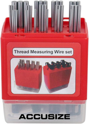 U.S. and Metric Thread Measuring Wire Set with Thread Measuring Wire Holders, Eg