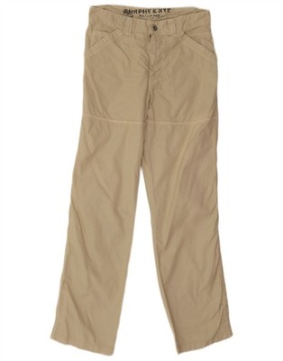 Murphy & Nye Herren Straight Chino Hose W30 L31 Beige Baumwolle AH03