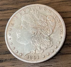 1891-S Morgan Silver Dollar $1 Coin ~ 90% Silver (A1U) condition