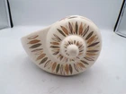 Vintage Sasha Brastoff Art Pottery Painted Signed Nautilus Shell Seashell 551