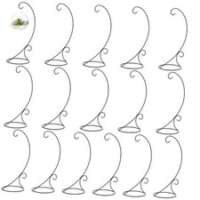 16 Pcs13''Ornament Holder Display Stand Bulk Black Iron Hanging Stand Rack