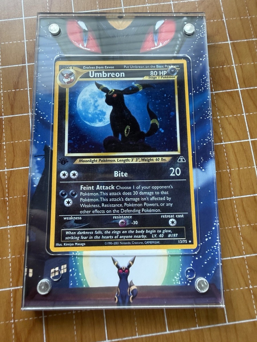Umbreon Holo Card 13/75 Pokemon Neo Discovery Magnetic 🧲 Extended