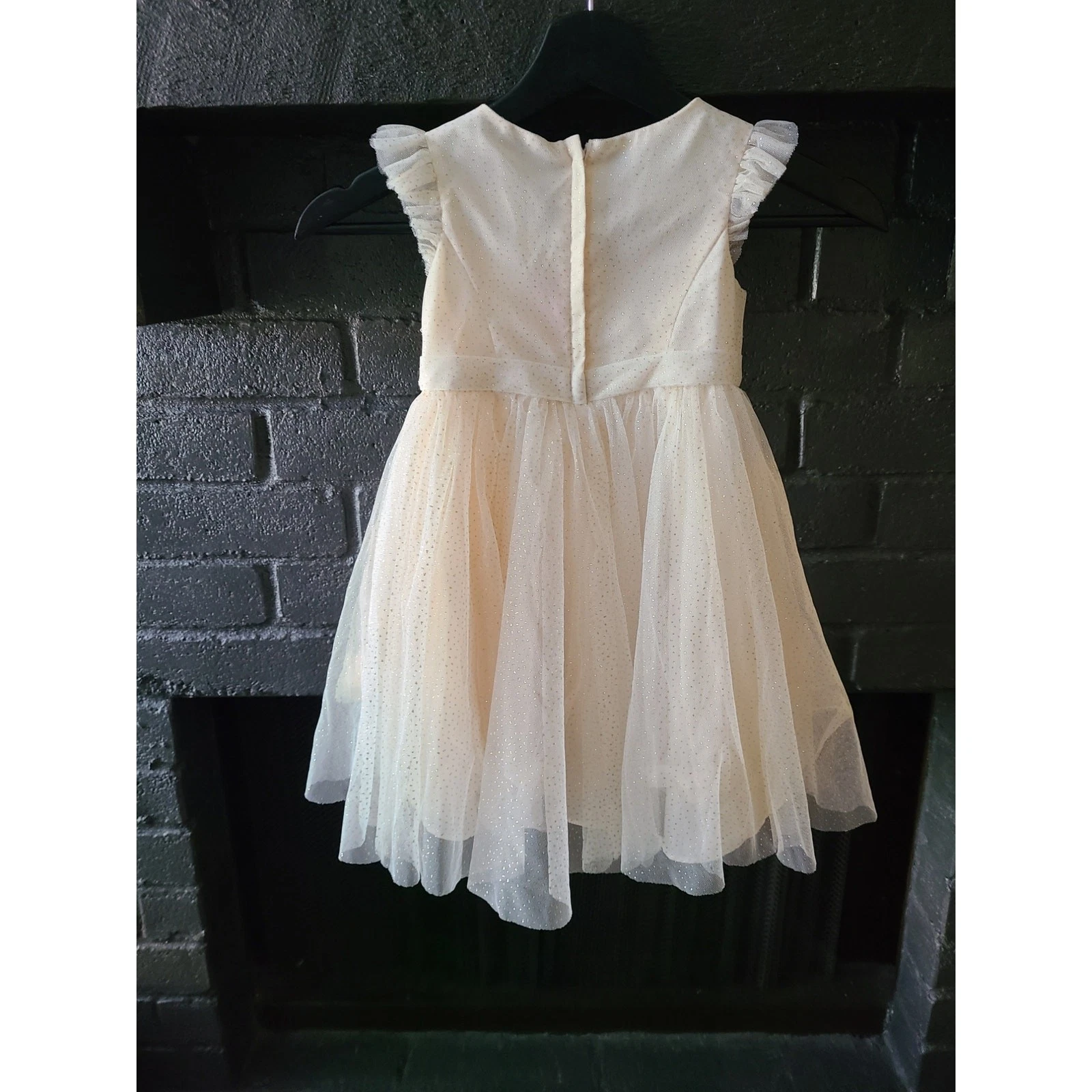 OFF WHITE Abito David's Bridal off white occasione speciale matrimonio ragazza fiori taglia 4