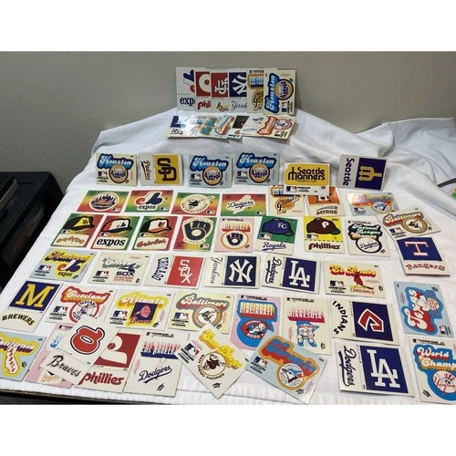 59 Fleer Grand Slam Sticker Cards 1980's