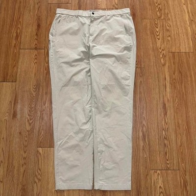 Municipal Pants Mark Wahlberg Preppy Chino Brown Casual Stretch Size 38 38x31