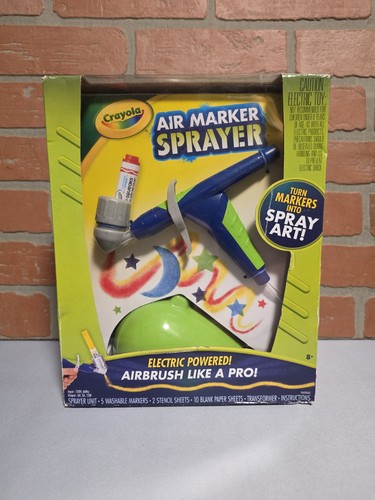 NEU Crayola Air Marker Sprüher Airbrush wie ein Profi Spray Kunst Kinder Kunst