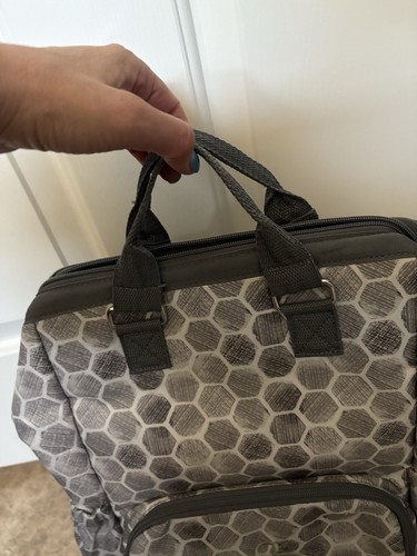 Thirty-One Monogramed Adventures Backpack in Stepping Stones Gray & White - Picture 5 of 15