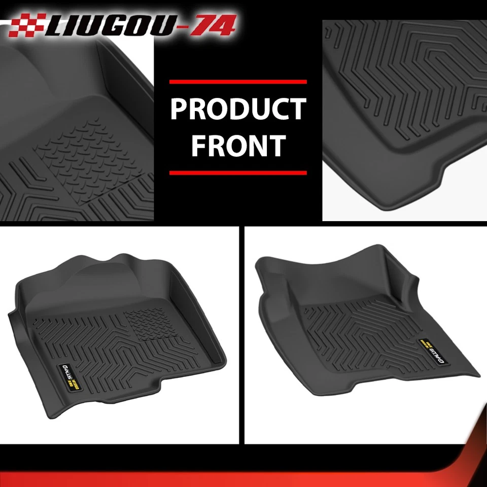 TPE Floor Mats Fit For 1999-2006 Chevy Silverado GMC Sierra Crew Cab 00-07 - Imagem 3 de 4