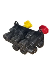 Dual Air Brake Dash Control Valve Red Yellow Parking Brake Trailer Supply Valve thumbnail 5