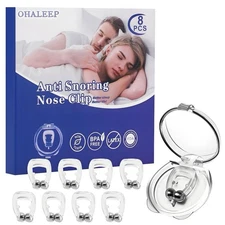 Anti Snoring Devices, Snore Stopper with Adjustable Magnet, Silicone Nose Cli...