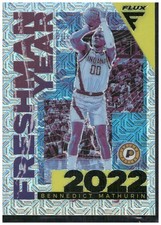 2022-23 Panini Flux #4 Bennedict Mathurin Freshman Year Silver Mojo