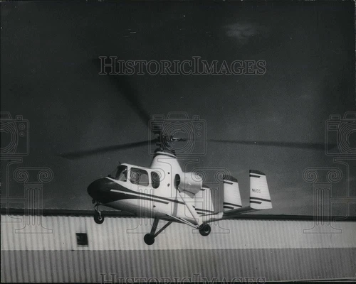 1965 Press Photo Test flight of Air & Space Model 16-A gyroplane - nea35266