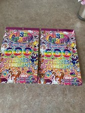 LISA FRANK Sticker Book 2X 600 Stickers NEW 80s 90s Retro Unicorns Journaling