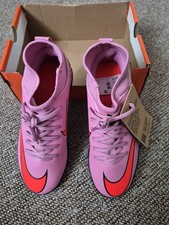 Image of Brand New Nike Red Mercurial Superfly 10 Club Turf High Football Boots Size 2