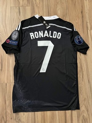 Ronaldo #7 Real Madrid 2014/2015 UCL Short Sleeve Black Dragon