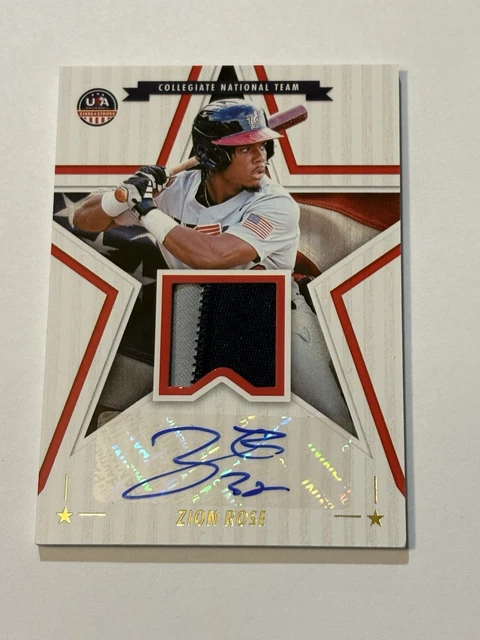2025 Panini Stars & Stripes ZION ROSE Logo Patch Auto 12/25