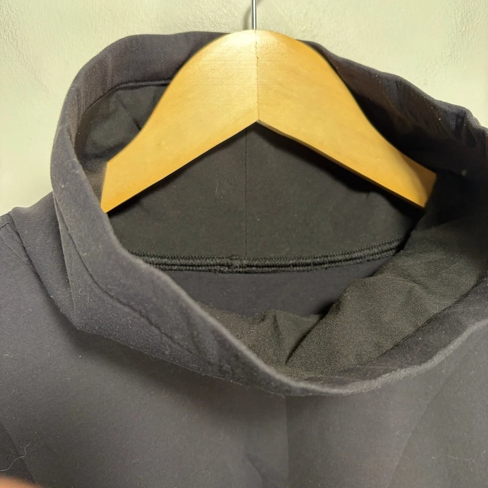 Lululemon Fall Flourish Pullover Women Size 10 Black Funnel Neck Loose Baggy - Image 4 of 4