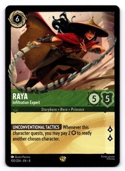 Disney Lorcana Raya - Infiltration Expert 100/204 Reign of Jafar Legendary