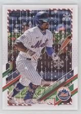 2021 Topps Holiday WalMart Mega Box Super Rare Variation Francisco Lindor 02wb