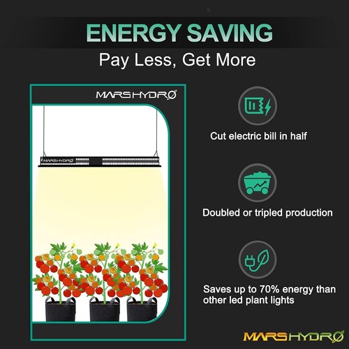 MARS HYDRO SP150 LED Grow Light 60X90CM Coverage Updated 350pcs LEDs Full Spectr - Picture 5 of 7