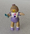 Vintage 1984 Mini Cabbage Patch Kid Posable Baby with Purple Shorts and Balloons