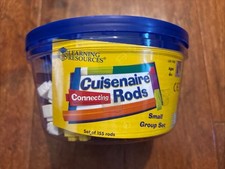 Learning Resources Connecting Cuisenaire Rods Small Group 155 pc Set 1-10 cm EUC