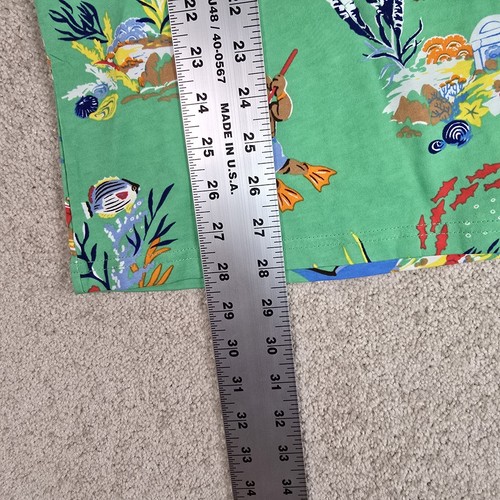 POLO Ralph Lauren T Shirt Youth Boys Green/Multi Scuba Bear Beach Size XL 18-20 - Picture 5 of 8