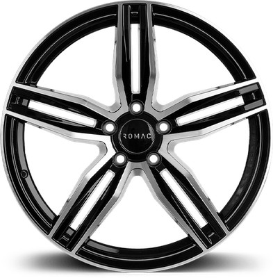 ROMAC VENOM 20x8,5 ET40 5x114,3 SCHWARZ/POLIERT (Last 1000kg) RMVEN J0546BMF x4