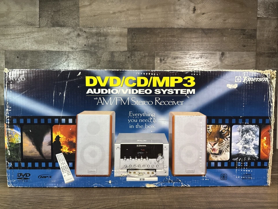 Emerson / AV50 / DVD/CD/MP3 Audio/Video System / New - Open Box - Image 2 of 4