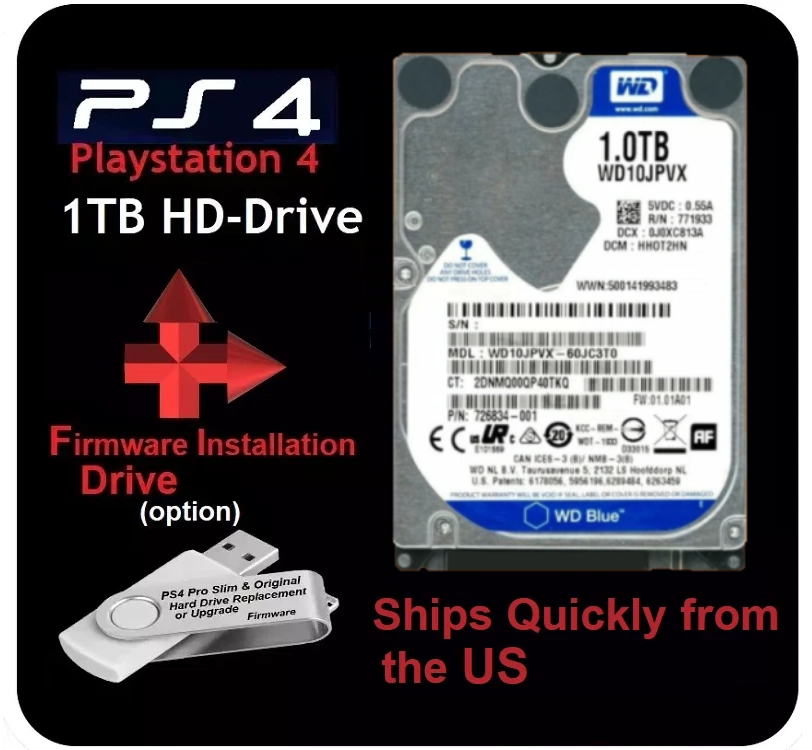 Playstation 4 (all models) 1TB Internal Hard Drive Disk