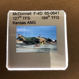 35mm SLIDE McDonnell F 4D Phantom 127TFS 184TFG Kansas ANG F4D240