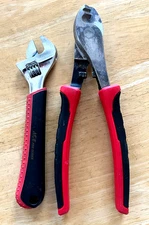 2 Pcs  Ace 7 in Adjustable Wrench + 8" Wire Cutters Rubber Comfort Grip