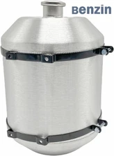 7.75 Gallon 12x16'' 1/4 NPT Aluminum Spun Gas Tank Round Fuel Tank Cell Vertical