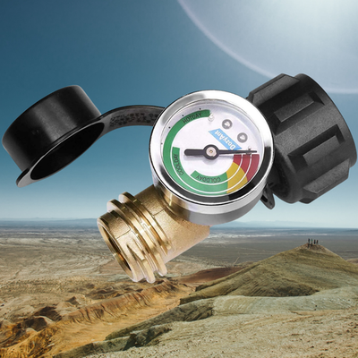 #ad Propane Tank Gauge RV Pressure Brass Adapter Gas Level Meter Grill BBQ Indicator $25.99