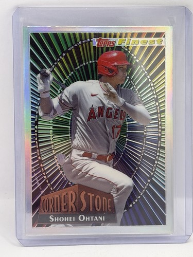 2022 Topps Finest Shohei Ohtani Cornerstone Refractor Insert Los Angeles Angels
