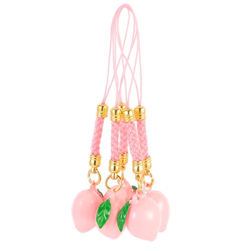 5 Pcs Lucky Bell Anhänger Mobilfunkanhänger Pfirsichfarbener Glockenanhänger - 第 8/12 張圖片