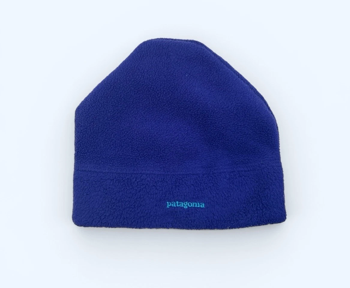 Vintage Patagonia Fleece Beanie Mens Large Blue USA 90s Synchilla