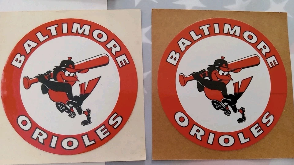Lot Of 10 Vintage Baltimore Orioles MLB Baseball Sticker Decal 3 Inch - Image 3 of 4