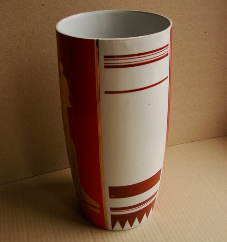Ukrainian Soviet Vase Cup LARGE porcelain Agitation LENIN avant-garde propaganda - Picture 4 of 12